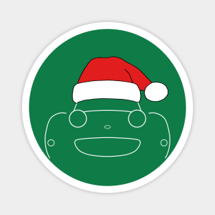 Austin-Healey Frogeye Sprite classic car Christmas hat edition white Magnet